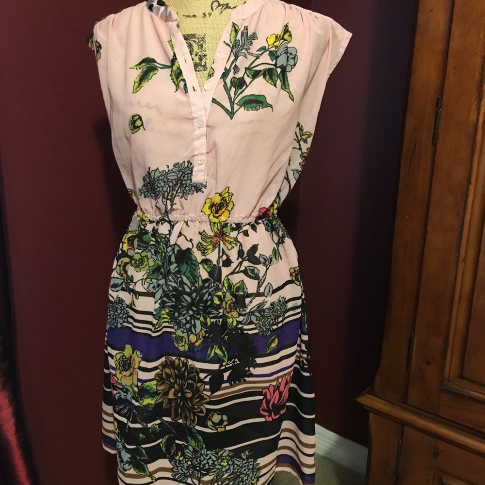 Sheer floral dress
